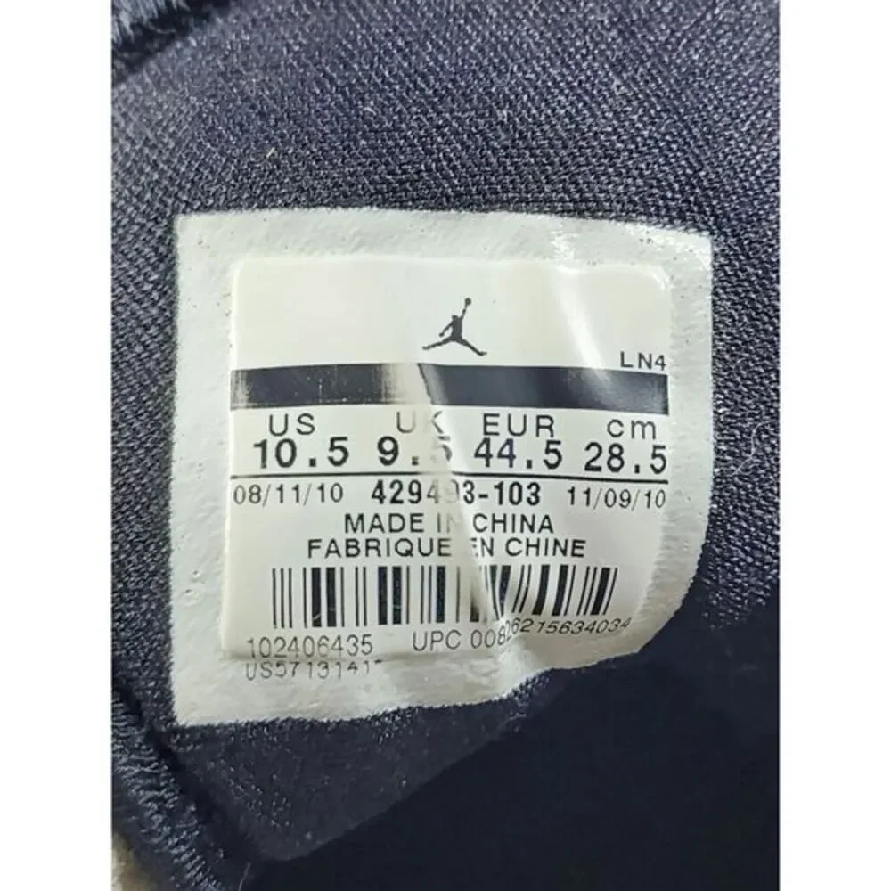 Air Jordan Ln‎ 4 Retro Size 10.5 Men 11/09/2010 429493-103 Basketball Shoes